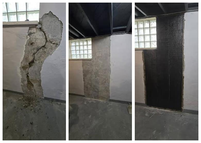 Request a quote for Basement Wall Crack Repair